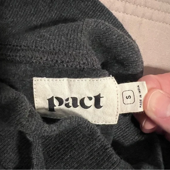 Pact Women's Tri-Color Cowl Neck Sweater - Picture 2 of 6